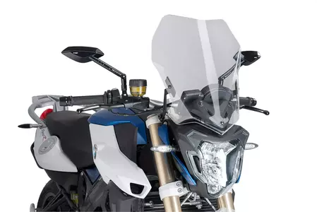 Puig Tour New Generation Motorrad-Windschutzscheibe für Nakedbike transparent - 8187W
