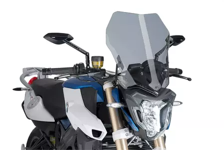Puig Tour New Generation Motorrad-Windschutzscheibe für Nakedbike grau - 8187H