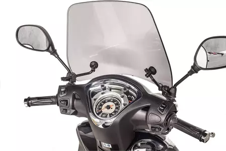 Čelní sklo na motocykl Puig Trafic šedé-2