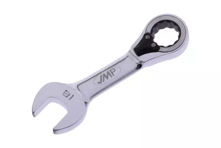 Klucz płasko-oczkowy z grzechotką JMP 18 mm extra krótki-2