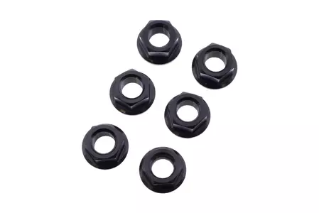 Conjunto de porcas de roda dentada JMP M10x1,25 mm em aço inoxidável preto