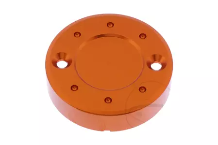 Pokrywka zbiorniczka płynu hamulcowego JMP 53 mm aluminium pomarańczowa