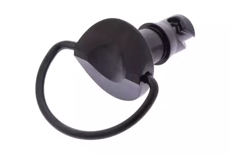 Schnellverschlussschraube Verkleidung 17 mm D-Ring schwarz - TIQRCLIP17BK