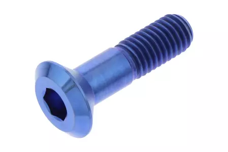 Šroub pastorku JMP M8x1,25 mm délka 31 mm titanová modrá - TISPB8B