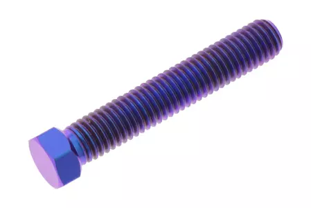 JMP asstelschroef M8x1,25 mm lengte 45 mm titanium violet - TIAXLEADJ845P
