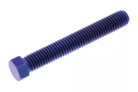 JMP asstelschroef M8x1,25 mm lengte 55 mm titanium blauw - TIAXLEADJ855B
