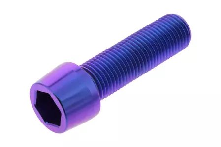 JMP valdymo svirties varžtas M12x1,25 mm ilgis 40 mm titano violetinės spalvos - TISPDUC40P