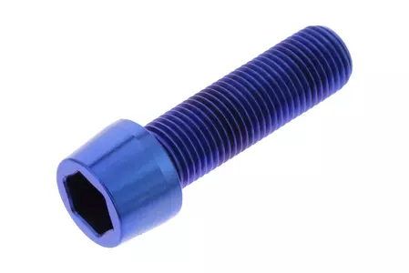 JMP vezérlőkar csavar M12x1,25 mm hosszúság 40 mm titán kék - TISPDUC40B