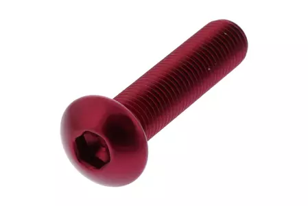 JMP gömbfejű csavar M10x1,25 mm hosszúság 45 mm alumínium piros