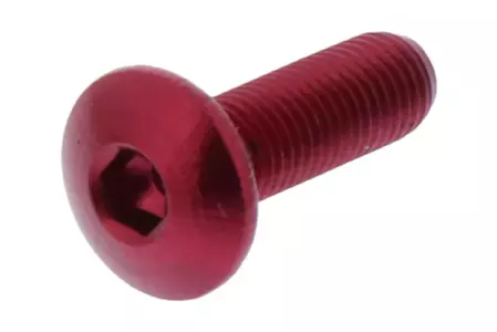 JMP Șurub cu cap hexagonal M4x0,5 mm lungime 12 mm aluminiu roșu