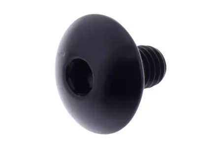 Vijak s okruglom glavom JMP M6x1,00 mm, duljina 10 mm, aluminij crni