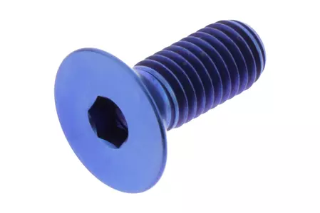 JMP verzonkenkopschroef M8x1,25 mm lengte 20 mm titanium blauw - TICS820B