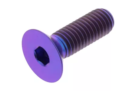 JMP varžtas su įleistine galvute M8x1,25 mm ilgis 25 mm titano violetinės spalvos - TICS825P