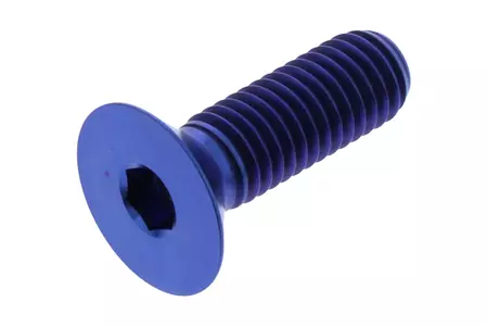 JMP verzonkenkopschroef M8x1,25 mm lengte 25 mm titanium blauw
