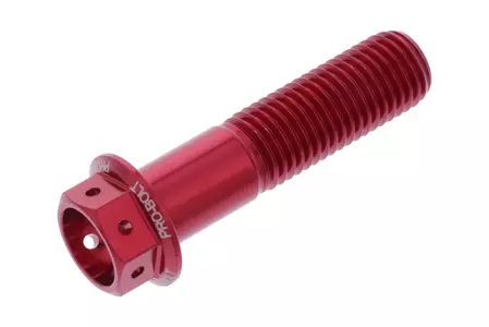 JMP εξαγωνικό μπουλόνι M10x1.25 mm μήκους 40 mm αλουμίνιο Racing κόκκινο