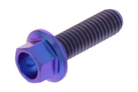 JMP varžtas su šešiakampe galvute M6x1,00 mm ilgis 20 mm titano violetinės spalvos - TIHX620P