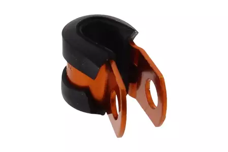 JMP 6 mm hliníkový držák brzdové trubky oranžový eloxovaný hliník