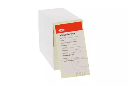 JMC Klima-Service label 100 pcs dispenser pack