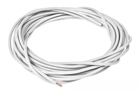 Гъвкав електрически кабел Tec 1.00mm 5m бял-1