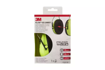 3M Peltor zaštitni štitnici za uši za djecu 27dB neon zeleni-2