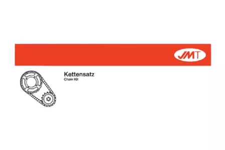 Kettensatz Kawasaki Z750 04-14 JMT X-Ringkette 520X2 gold offen - 1002503