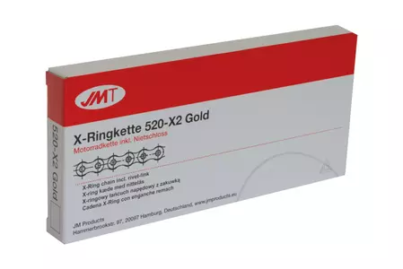 JMT X-Ringkette offen M Niet 520X2 gold 124 - 564346