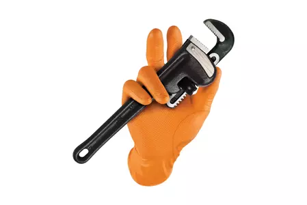 Jednorazové rukavice Orange Grippaz NBR veľkosť 2XL 50 ks-4