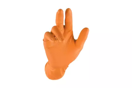 Wegwerphandschoenen Orange Grippaz NBR maat L 50 stuks