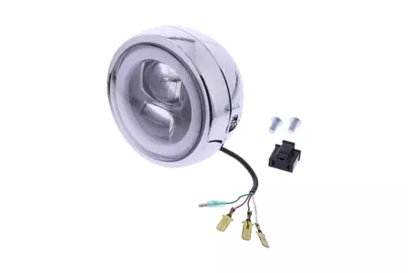 Daytona LED-koplamp 4 3/4 chroom