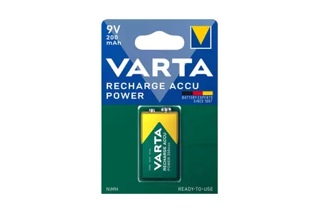 Akku-Gerätebatterie 9V Block Varta 1er Blister Recharge Accu Power-1