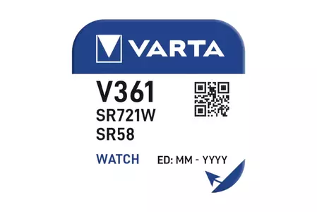 Varta V361 Silver Blister 1 batteria. - 00361 101 111