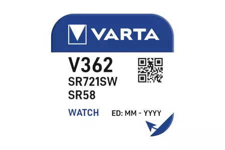 Varta V362 Silver Blister 1 batterie. - 00362 101 111