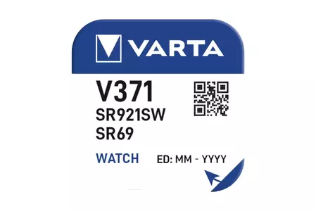 "Varta V371 Silver Blister" 1 akumuliatorius. - 00371 101 111