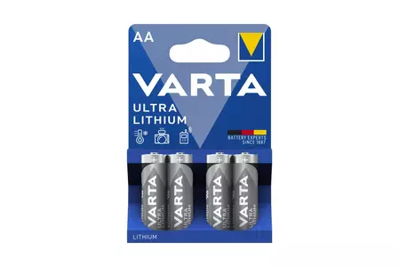 Gerätebatterie Mignon AA Varta 4er Blister Ultra Lithium-Ionen - 06106 301 404