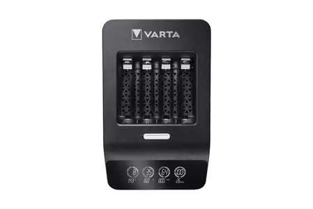 Varta LCD Ultra Fast зарядно устройство за акумулаторни батерии с включени 4AA 2100 mAh-2