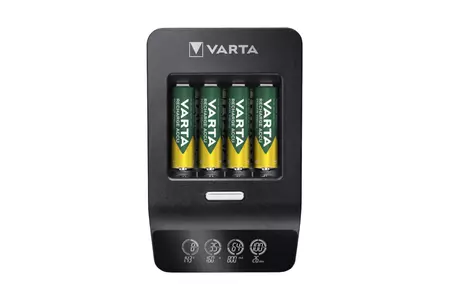 Varta LCD Ultra Fast зарядно устройство за акумулаторни батерии с включени 4AA 2100 mAh-3