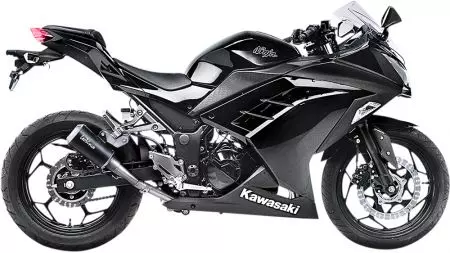 Leo Vince LV-10 Black Edition Slip-On dušilec zvoka Kawasaki Z Ninja R 250 300 - 15205B