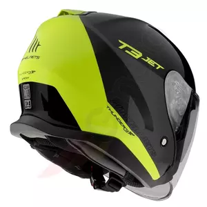 MT Helmets Thunder 3 SV Jet Xpert C3 capacete aberto para motociclistas preto/amarelo fluo L-3