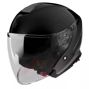 MT Helmy Thunder 3 SV Jet Xpert C2 otevřená moto helma černá/šedá M - MT11207682215/M