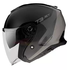 MT Helmets Thunder 3 SV Jet Xpert C2 ανοιχτό κράνος μοτοσικλέτας μαύρο/γκρι M-2
