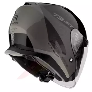 MT Helmets Thunder 3 SV Jet Xpert C2 ανοιχτό κράνος μοτοσικλέτας μαύρο/γκρι M-3