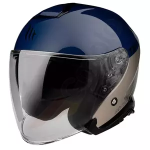 MT Helmets Thunder 3 SV Jet Xpert offenes Gesicht Motorradhelm A17 blau/grau/schwarz XS-1