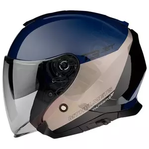 MT Helmets Thunder 3 SV Jet Xpert öppen motorcykelhjälm A17 blå/grå/svart XS-2