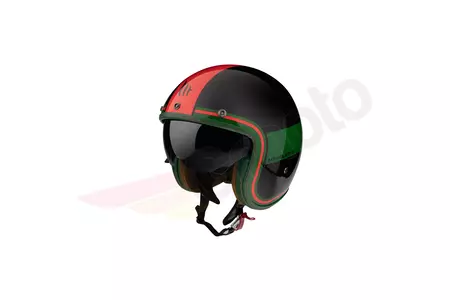 MT Helmen Le Mans 2 SV Tant C5 opengezicht motorhelm zwart/rood/groen XL - MT12497652537/XL