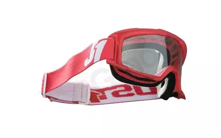 Óculos de proteção Just1 Vitro vermelho e branco cruzado/enduro-2