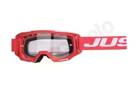 Óculos de proteção Just1 Vitro vermelho e branco cruzado/enduro-3