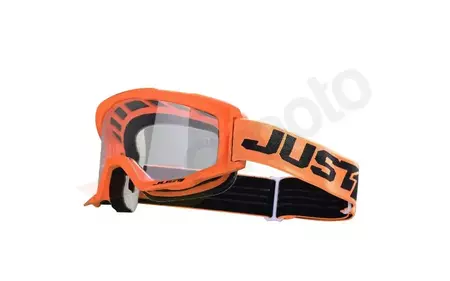 Just1 Vitro oranžās/melnās cross/enduro brilles-1