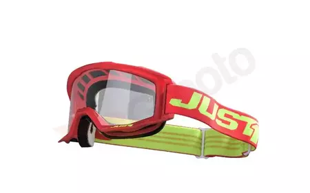 Just1 Vitro rød/gul fluo cross/enduro beskyttelsesbriller - GOGJUS007