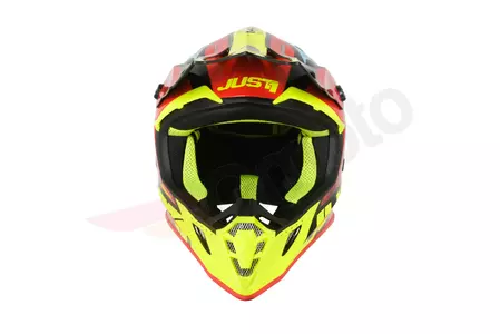 Just1 J38 Blade vermelho/azul/amarelo/preto capacete de motociclista cross/enduro M-3