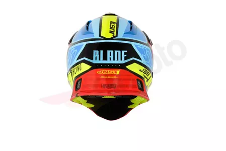 Just1 J38 Blade rosso/blu/giallo/nero casco moto cross/enduro M-4